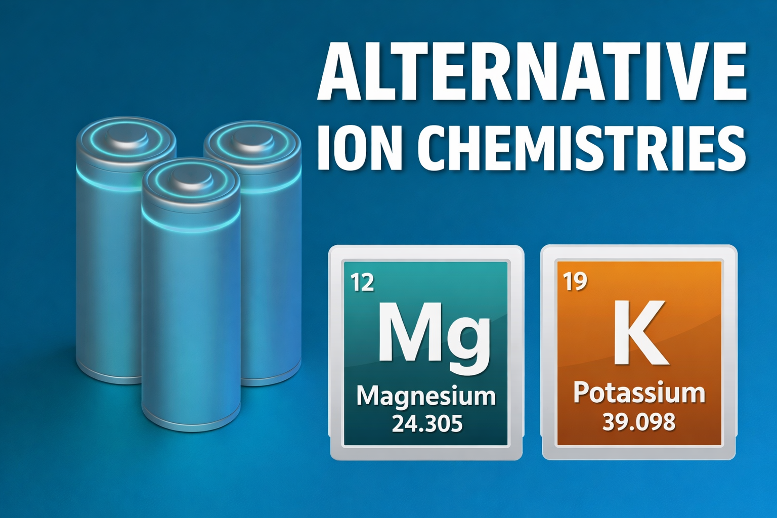 Alternative ion chemistry materials