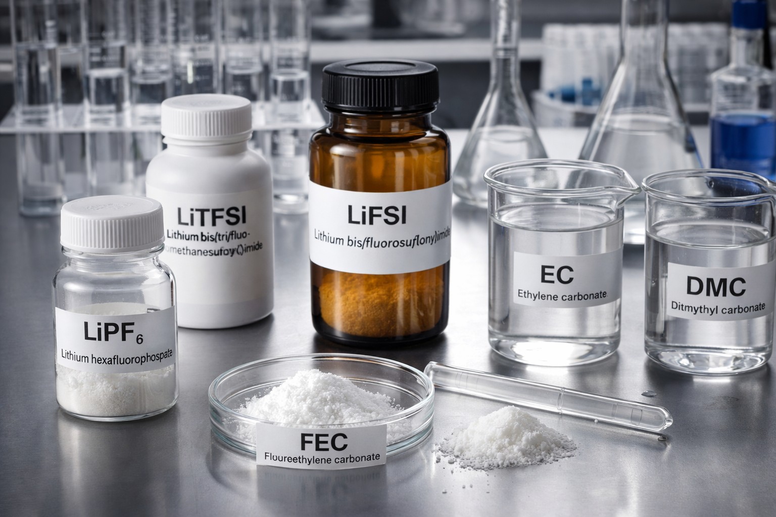 Battery electrolyte raw chemicals